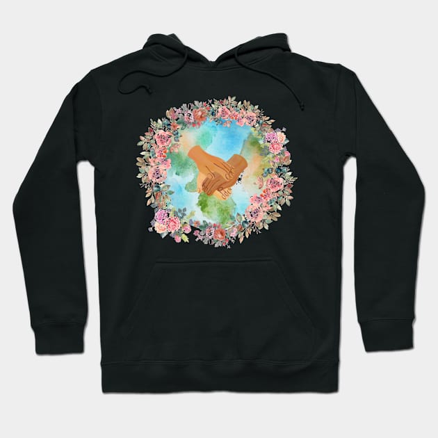 World Peace Hoodie by Honu Art Studio